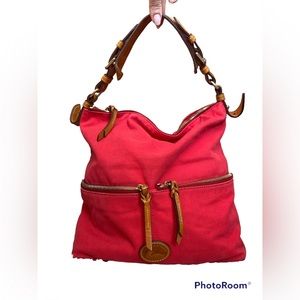 Donney & Bourke red canvas tote